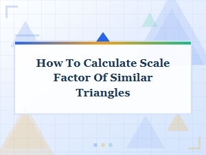 Printable Worksheets for Calculating Triangle Scale Factors